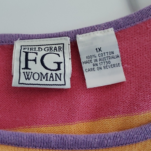 Pretty Multi Color Striped Sweater Set - Picture 6 of 6